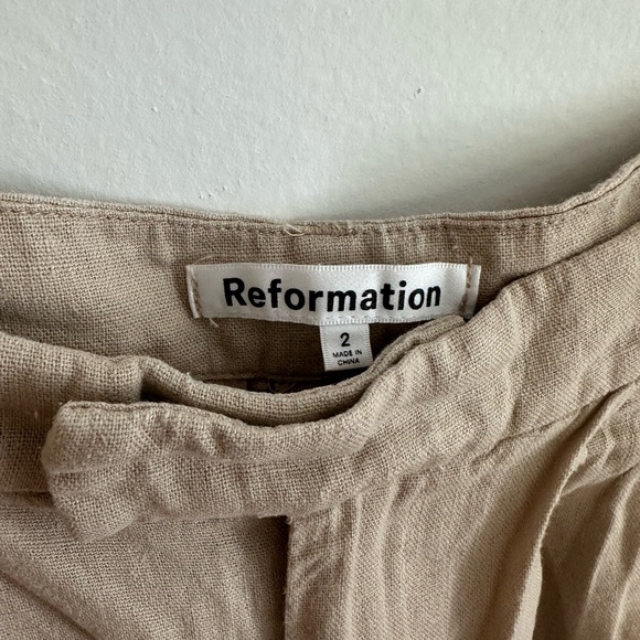 Reformation Mason Linen Pant - Picture 3 of 3